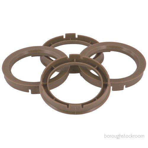 TPI BX7256660 4 nav, centrisk ring, set, 72,5 >66,6 mm, grå 8714767397656