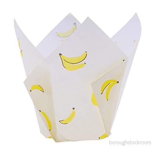 24 tulpanformade bakkoppar, banan 5060543487275