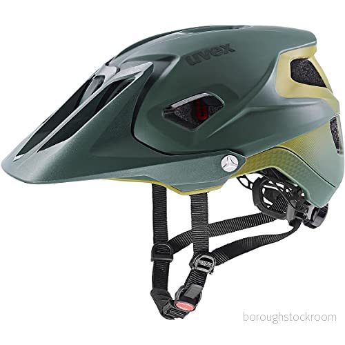 uvex quatro integrale Tocsen extremt lätt MTB hjälm för dam och herr inkl. kraschsensor individuell storleksanpassning forest mustard matt 56 61 cm 4043197336466