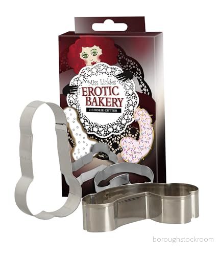 Erotic Bakery penisformade kakformar, uppsättning av 2 kakkakmått formar, perfekt presentidé 4024144770922
