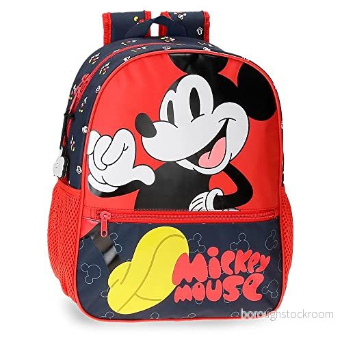 Disney Musse Pigg Fashion skolryggsäck, flerfärgad, 27 x 33 11 cm, mikrofiber 9,8 l, färgglad, skolryggsäck 8435692710326