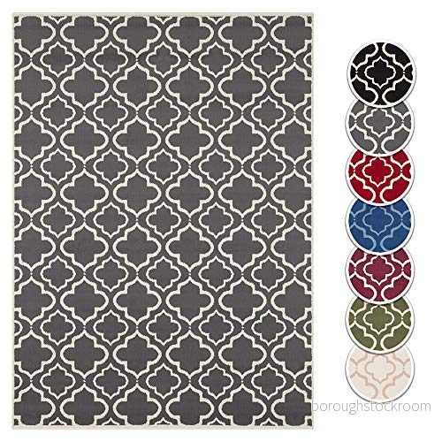 Hanse Home Design matta med kort lugg Luxor marrokanska ornament, färg: grå/kräm, storlek: 120 x 160 cm 4260659068530
