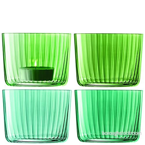 LSA Gems värmeljushållare H6 cm blandad jade set med 4 Handmålat maskintillverkat glas GM09 5012548577307 LSA Gems värmeljushållare H6 cm blandad jade set med 4 Handmålat maskintillverkat glas GM09 5012548577307