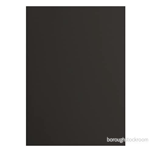 Vaessen Creative 2922 096 Florence Cardstock papper, svart, 200 gram/m², DIN A4, 100 stycken, slät, för scrapbooking, korttillverkning, stansning och andra pappershantverk 8716052224968