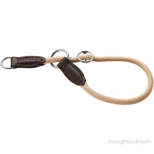 HUNTER Freestyle dressyr, hundhalsband, dragpropp, robust, väderbeständig, 35 (S), beige 4016739626011