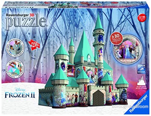 Ravensburger 11156 3D Pussel Disney Frost slott, 216 bitar, tredimensionell bygglädje & inget lim behövs, för vuxna och barn från 10 år 4005556111565 Ravensburger 11156 3D Pussel Disney Frost slott, 216 bitar, tredimensionell bygglädje & inget lim behövs, för vuxna och barn från 10 år 4005556111565