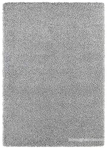 Elle Decor högtofflor matta Talence silvergrå flanell 140 x 200 cm 4260578027489