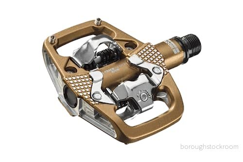 LOOK Cycle X Track en Rage Plus MTB pedaler SPD standardkompatibel mekanism Ultra Robust smidd aluminiumkropp Mycket stora stödytor Idealiska för enduro Brons 3611720144973