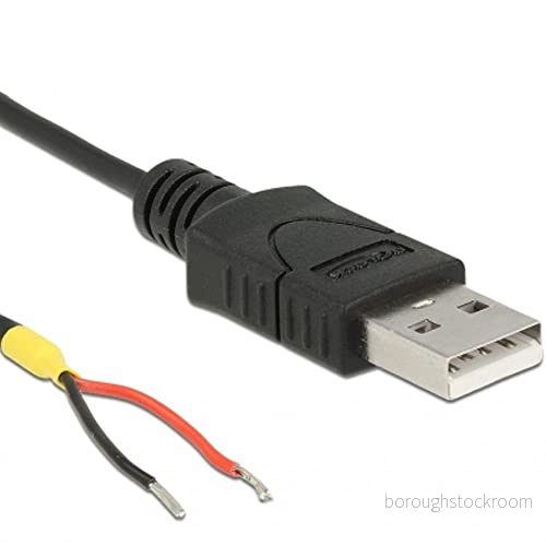 DeLOCK USB kabel (han) til uisoleret ledning 1.5 m sort 4043619856640