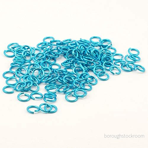 Vaessen Creative Alu Deco ölgering 10 mm Blå 135 st., aluminium, turkos, 1 x 0,2 cm, enheter 8716052181544