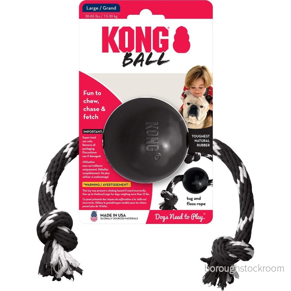 KONG Extrem boll med rep stor 35585356426