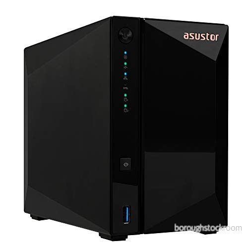 Asustor Drivestor 2 Pro AS3302T Bay NAS server nätverkslagringshölje, Quad Core 1,4 Ghz CPU, 2,5 GbE port, GB DDR4 4710474831333