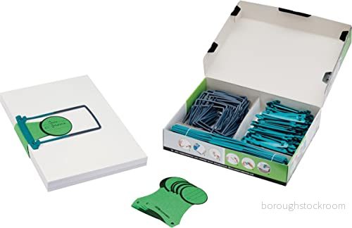 Jalema 5721000 arkiv kit med Clipex, PVC och mjukgörare fri klämning för långvarig chivering, 8 cm fyllningsmöjligheter, 100 pack, grön 8713739302810