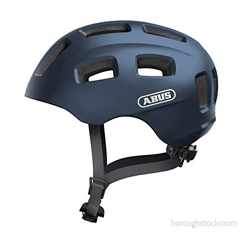 ABUS cykelhjälm Youn-I 2.0 Med ljus; För barn, ungdomar och unga vuxna flickor pojkar Blå, storlek S 4003318918858