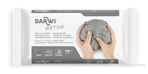 DARWI BETON Självhärdande modelleringspasta, 1 kg, grå 5411711451954