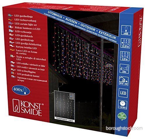 Konstsmide Christmas 400 ljus mikroljusridå för utomhusbruk 7318306755030