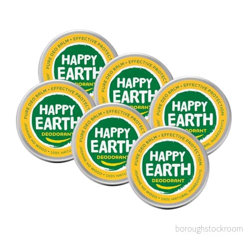 Happy Earth 100% naturlig deodorant balsam jasmine Ho Wood 45 g 8719324667487