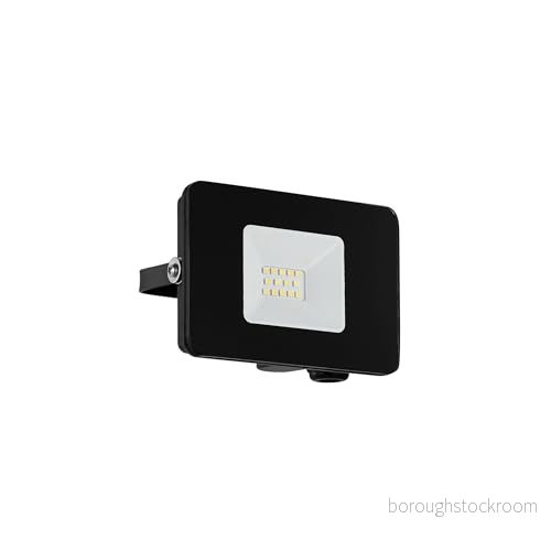 Eglo LED utomhusstrålkastare Faedo 3, 1 ljuskälla utomhu, väggstrålkastare av aluminium, färg: vit, glas: klar, 10 watt, IP65 9002759974558