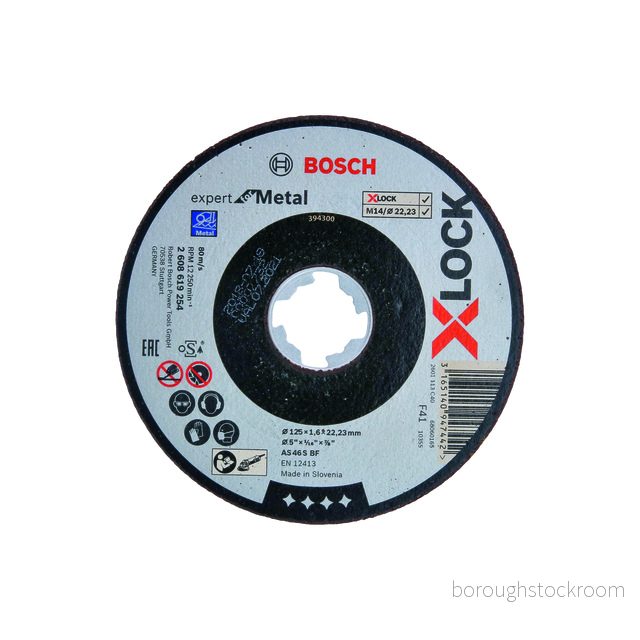 Bosch x LOCK Expert for Metal 125 1,6 22,23 mm rak sågning AS 46 S BF, mm, 3165140947442