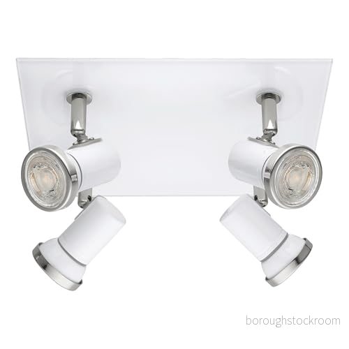 Eglo Tamara Taklampa Vit Krom 4xGU10 IP44 9002759959951