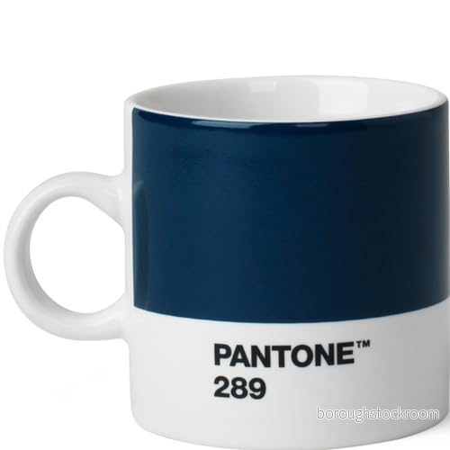 Copenhagen Design PANTONE Espressokopp, liten kaffekopp, fin porslin (keramik), 120 ml, mörkblå 5711938027735