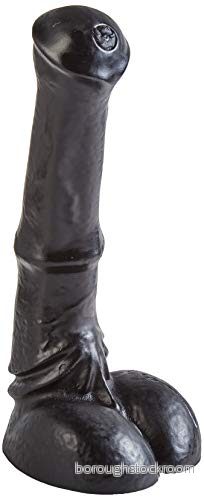 Animals Frison Horse Dildo, 33 x 6 cm, svart, 1 pack 5420044218042