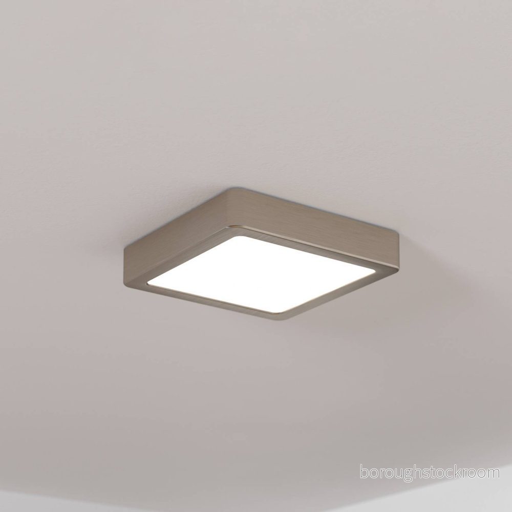 EGLO Fueva 5 - LED-panel - IP20 - Satin Nickel - 16x16 cm 9008606244928