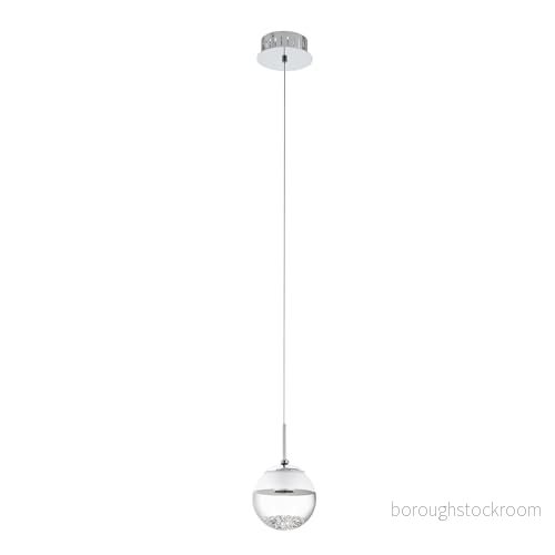 EGLO MONTEFIO 1 pendlande belysning krom/vit, klar 9002759937089