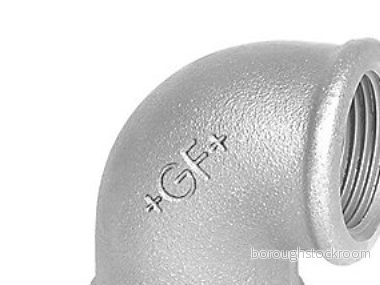 +GF+ Elbow 90 galvanized for f 1″ 7611205207342