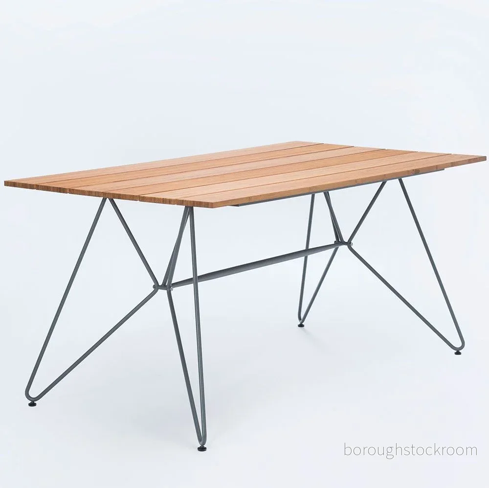 HOUE Sketch Dining Table Matbord Small Bamboo/Grey D160 x W88 H74 cm 5714098001713