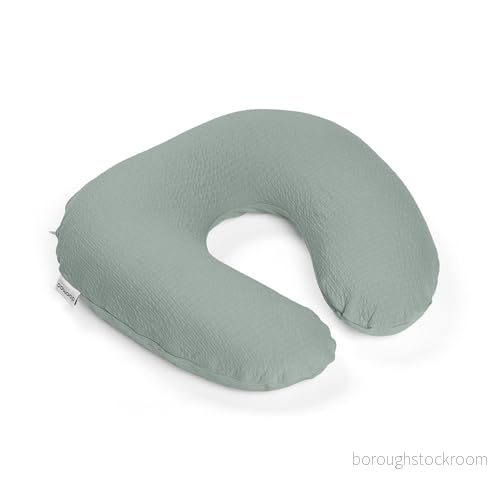 Doomoo amningskudde Softy förvaringskudde baby, 150 cm inkl. överdrag av ekologisk bomullströja, med fin EPS mikropärlfyllning, Oeko TEX Standard 100, Tetra Jersey grön 5400653009323