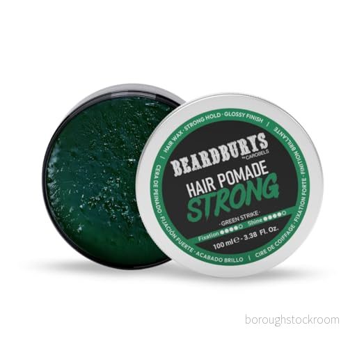 Beardburys hårvax starkt för män, grepp naturliga och flexibla hårstilar med glänsande finish, vattenlösligt lätt att ta bort genom tvätta 100 ml 8431332127516