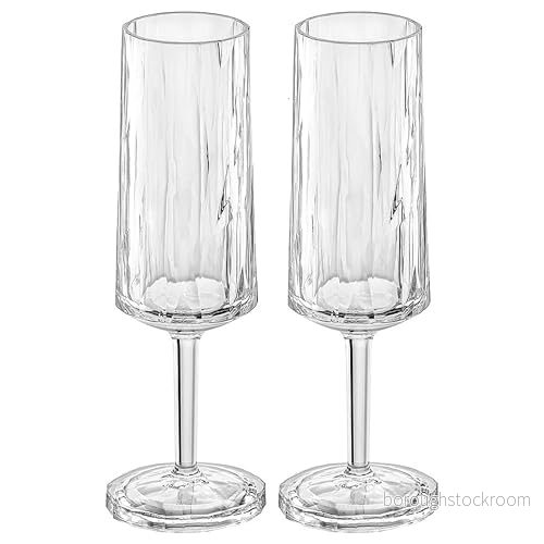 Koziol Champagne Glasses unbreakable Superglass 100 ml 2 Pieces 4002942544013