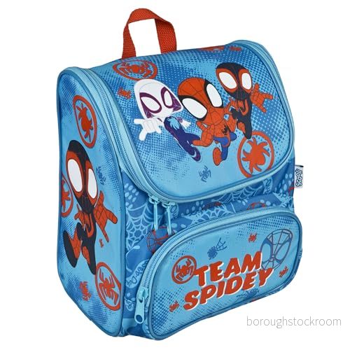 Scooli CUTIE förskoleväska huvudfack och framficka vadderade remmar rygg perfekt för barn från 3 år ca. 6 liter volym, Spidey, 24x22x16 cm 4043946320944