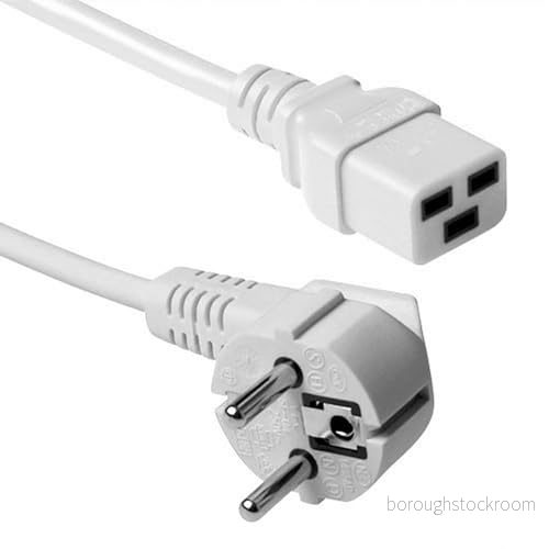ACT Powercord Mains Connector CEE 7/7 Male (Angled) C19 White 3 m (AK5416) Varumärke 8716065467512