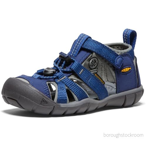 Keen Seacamp II CNX Youth Unisex Vandringssandaler för barn, Storlek: 36, Blue depths/gargoyle Textil/syntet 887194195725