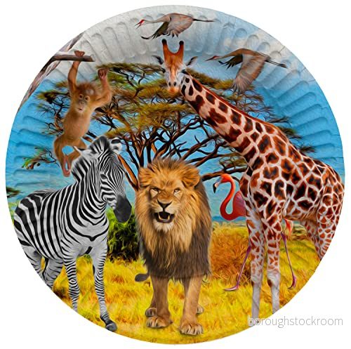 Folat BV Safari Plates 8pcs. 8714572619349