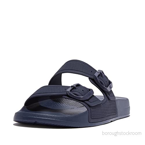 Fitflop dam Iq到två bar spänne sandaler, Midnatt marinblå, 37 EU 195305726646