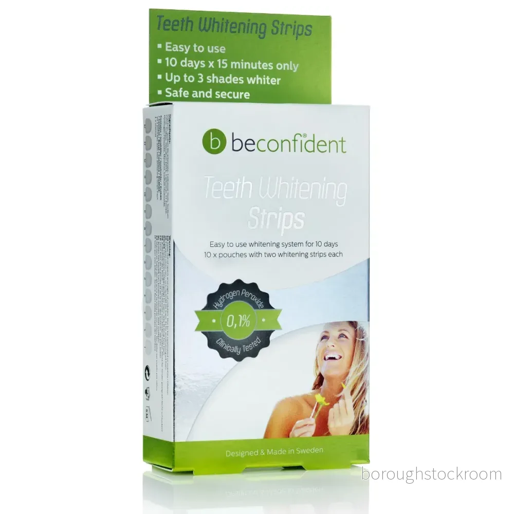 Beconfident Teeth Whitening X3 Strips 10 Days 20 pcs 7350064166994