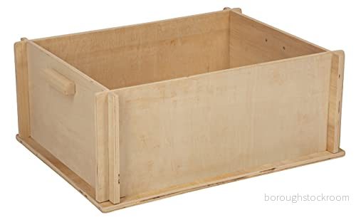 Kerbl Husdjur Buddellåda, 50 x 39 20 cm, naturligt trä, med bärhandtag, enkel montering 4018653141281