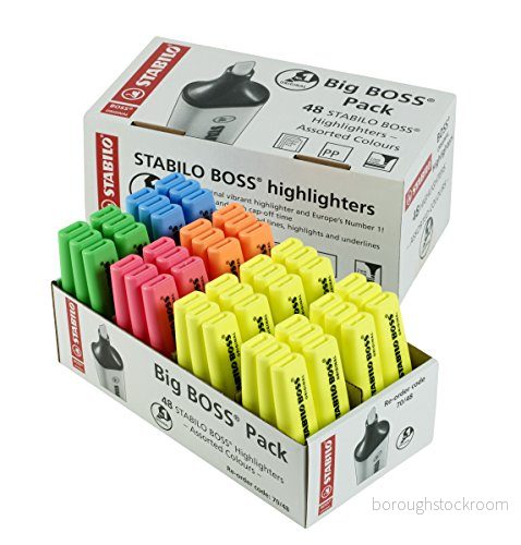 Highlighter STABILO BOSS ORIGINAL Big 48 pack 5 x blandade färger 4006381198738