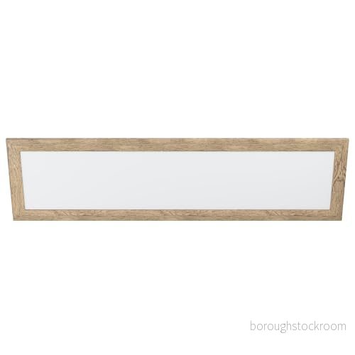 EGLO LED panel Piglionasso med dekorativ träram, takbelysning i trä ljusbrun glödlampor, kökslampa, kontorslampa, halllampa tak neutral vit, L 124,5 cm 9002759994372