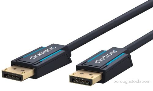 Clicktronic Casual DisplayPort kabel ljud/videoanslutning för HD och 3D innehåll, 3 m 4040849707124