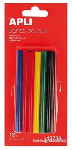 Apli 941771 10 självhäftande cola varma, 7,5 mm 8410782137399
