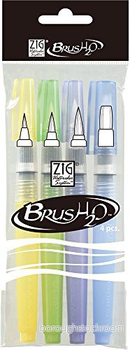 Kuretake Zig akvarellsystem brush2O, flerfärgad, S 4901427989007
