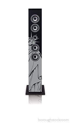 Lenco iCes IBT 6 Bluetooth stativhögtalare, 40 watt musikeffekt FM radio, USB, SD kortläsare, AUX), fjärrkontroll 8711902037637