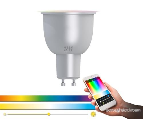 EGLO ansluter LED GU10 lampa, smart hemlampa, 5 watt (motsvarande 29 watt), 400 lumen, dimbar, färgtemperatur och RGB färger justerbar, glödlampa, plats på cm 9002759116712