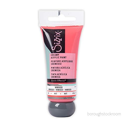 Sizzix Effectz krämig matt akrylfärg hibiskus 60 ml, 664556, en storlek 630454261445
