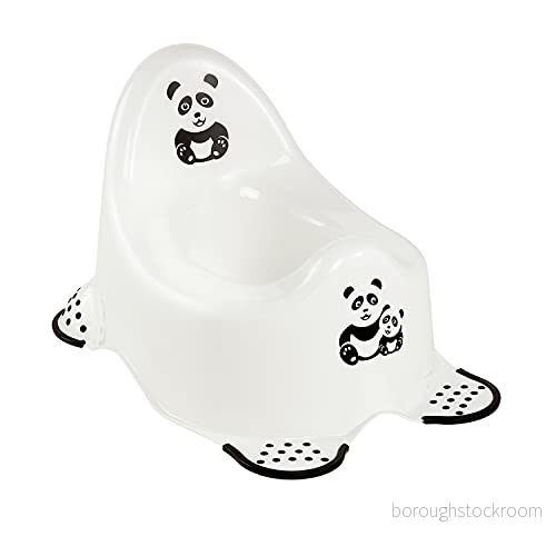 keeeper Panda potta, för barn mellan 18 månader och 3 år, Halksäker, Adam, vit 4052396072693