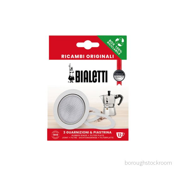 Bialetti 800006 Ersättningsfilter, 5 x 1 cm, Vit 8006363010443
